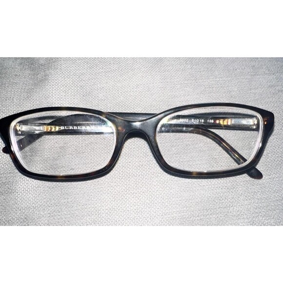 Burberry B2073 3002 Tortoise Eyeglass Frames Made in Italy  53-16-135 Vintage main image 6
